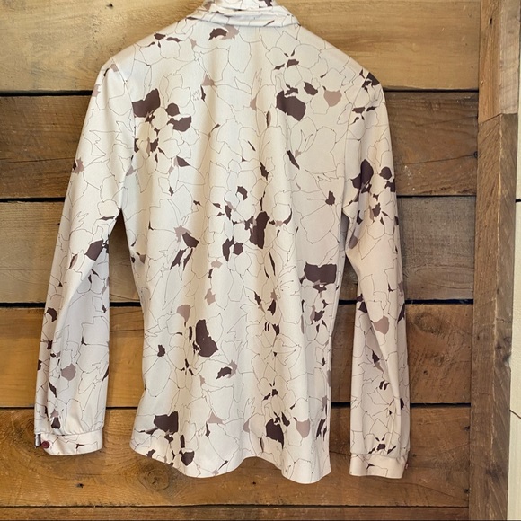 Vintage Neck-tie Pussy Bow Floral Blouse - Picture 9 of 10